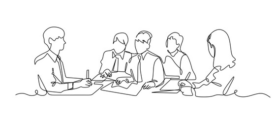 One continuous single drawing line art flat doodle student, education, school, teenage, study, person, rest, learning. Isolated image hand draw contour on a white background,