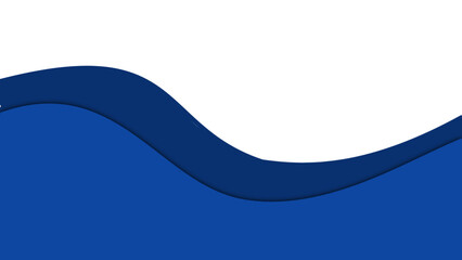 Dark Blue Corner Border Vector – Abstract Wave Edge Design for UI, Branding, and Digital Art