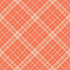 Seamless salmon color check heart pattern.Repeating patern plaid. Checkered design for prints.Repeated tartan fabric.Vector scottish fabriс. Ekose texture. Madras flannel.Checker line.Stripe gingham.