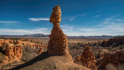 Hoodoos resembling knife blades in a state park, showcasing natural erosion patterns