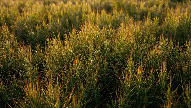 Vibrant green and brown spiky grass backdrop, suitable for editorial headers