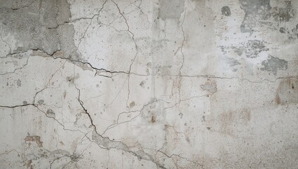 Obraz premium Vintage cement surface featuring scratches, cracks, dust, crevices, rough textures, and moss, ideal for posters or design backgrounds.