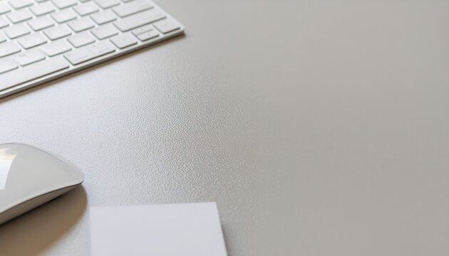 Minimal office desk with keyboard and mouse copy space