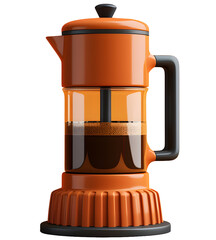 coffee maker isolated background.