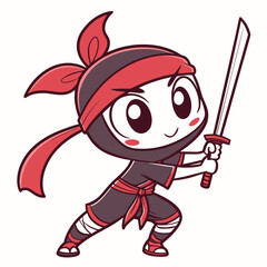 Funny cartoon vector illustration of a happy viking warrior king character with a sword