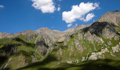 The mountain scenery of Xinjiang, China in Asia