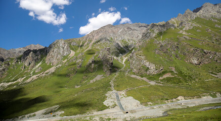 The mountain scenery of Xinjiang, China in Asia