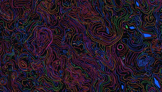 Abstract seamless pattern of colorful neon prints inspired by retro 80s style, suitable for editorial header background