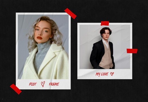 Film Frames Photo Effect Mockup