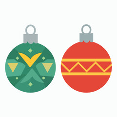 Obraz premium Festive ornaments, ready to adorn a tree. Bright decorations for the festive season!