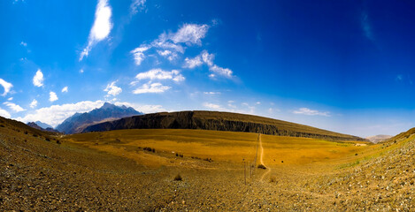 The mountain scenery of Xinjiang, China in Asia