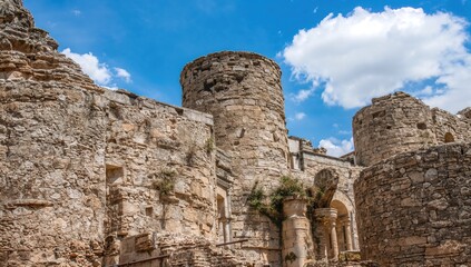 Ancient stone structure suitable for use as a backdrop, historical preservation