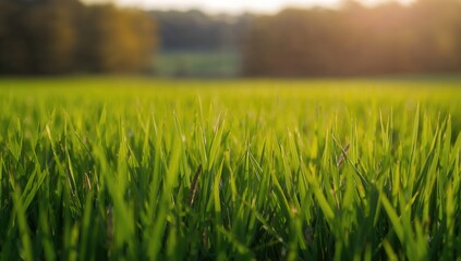 Vibrant green grass, ideal for outdoor activities and gatherings