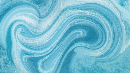 Swirling blue sand particles forming a calming and artistic backdrop, suitable for text overlay