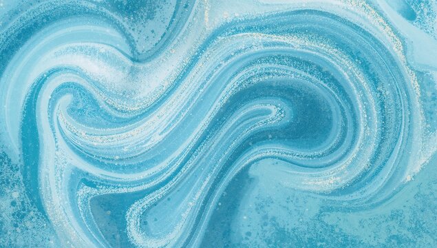 Swirling blue sand particles forming a calming and artistic backdrop, suitable for text overlay