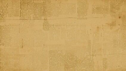 Fototapeta premium Old grunge newspaper paper textured square background, suitable for editorial header background