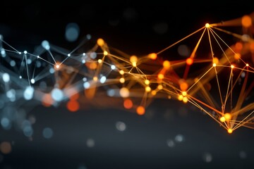 Exploring big data with advanced analytics in a digital world. Tech ecosystem. Big data analytics: a vivid dance of colors and complexity. Smart technology. Ai interface.