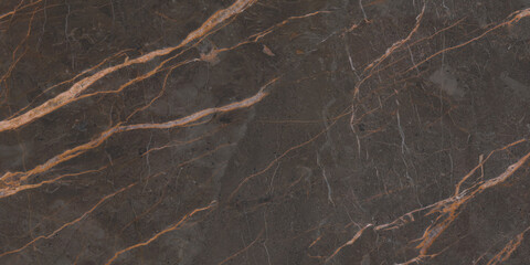 Brown polished marble with yellow veins. A deep stone color for your design