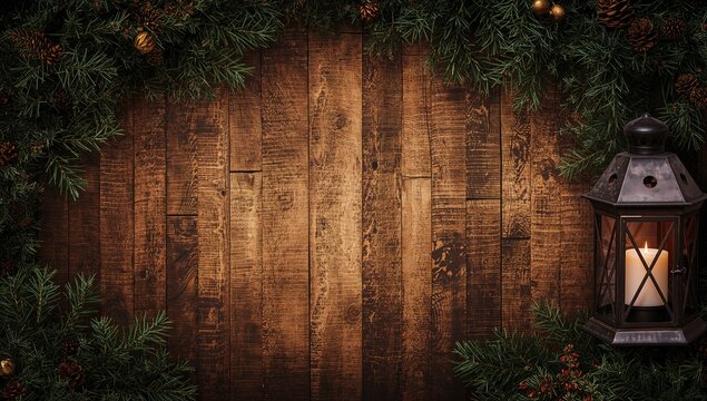 Christmas decorations including mistletoe and garlands, festive atmosphere, seasonal celebration