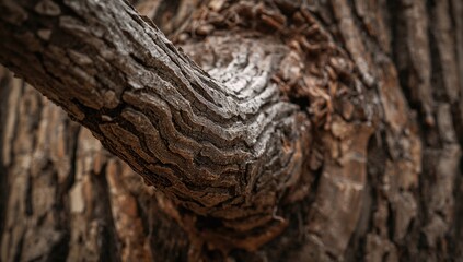 Close-up of a tree limb, showcasing seasonal change