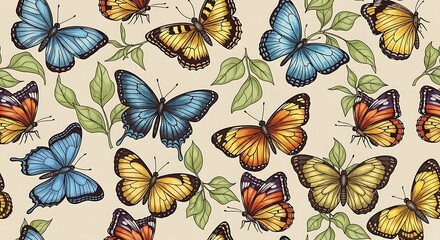 Butterfly Garden - A Vibrant and Colorful Insect Collection.