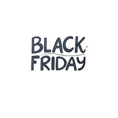 Obraz premium text black Friday 