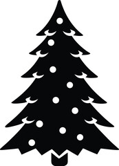 christmas tree vector illustration