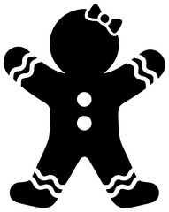 winter illustration christmas silhouette decoration logo holiday icon dessert outline food cookie sweet xmas cristmas tree celebration sugar gingerbread shape for vector graphic background