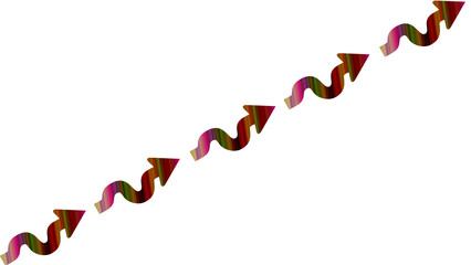 set of arrow fill with gradient color isolated on white background