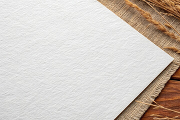 old paper on wood background