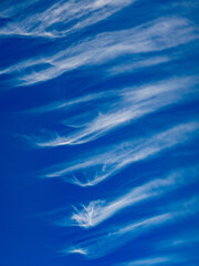 Bizarrer Wolkenhimmel am Abend