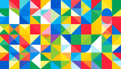 Colorful Geometric Pattern Background.