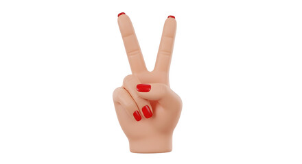 Victory is yours with this hand gesturing peace and success, ideal for positive messages and winning campaigns