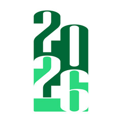 2026 year number design icon