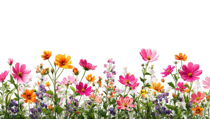 Fototapeta premium Vibrant flower border
