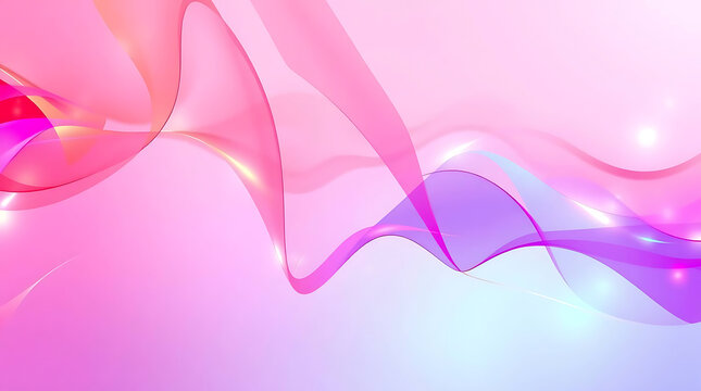 Abstract ethereal vibrant pink purple blue wave flowing smooth lines motion modern graphic design background pattern template futuristic light glow elegant digital concept dynamic art