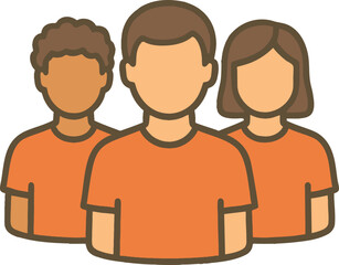 Fototapeta premium Volunteer team group supporting charity