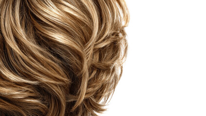 Naklejka premium Close-up of highlighted blonde hair (1)
