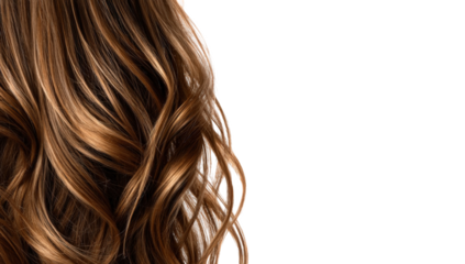 Close-up of wavy, light brown hair (3)
