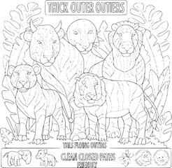 Classic lion king characters and scenes for creative coloring fun