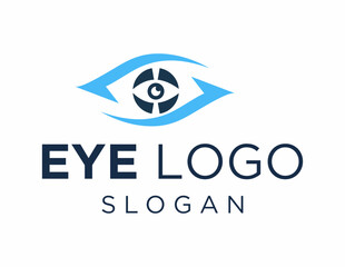 Logo design about Eye on a white background. created using the CorelDraw application.