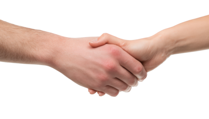 Close-up of two hands shaking