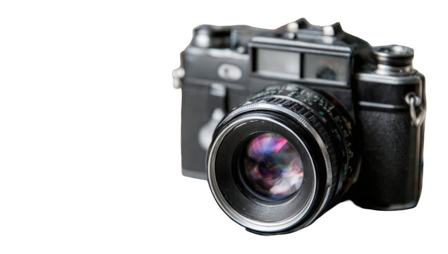 Close-up of a vintage camera