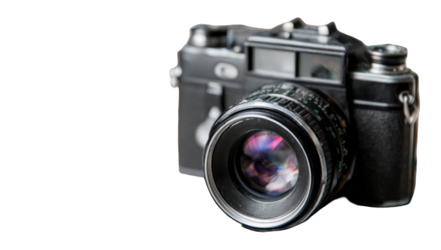 Close-up of a vintage camera