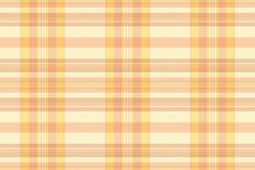 Warm, inviting plaid pattern in soft yellow and orange tones. Versatile textile design for backgrounds, apparel, or decorative projects. Cozy  classic style.
