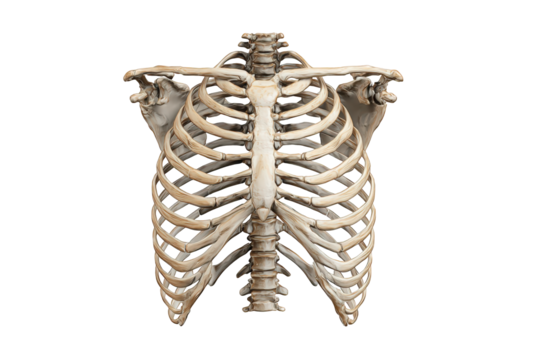 3D rendered human rib cage (1)
