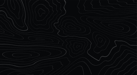 black background with white contour lines