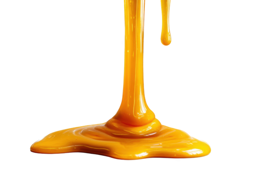 Golden liquid pouring down