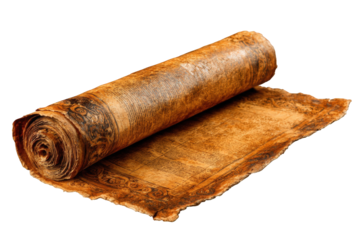 Rolled-up ancient parchment (2)