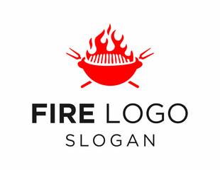 Logo design about Fire on a white background. created using the CorelDraw application.